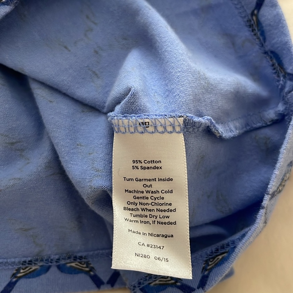 Talbots blue pattern top - image 5